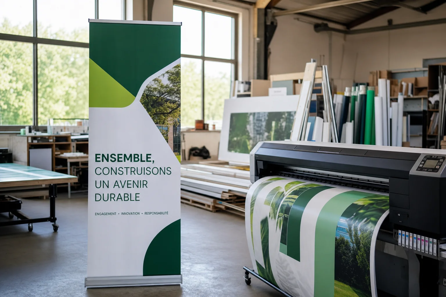 Atelier d’impression grand format HDF Signalétique